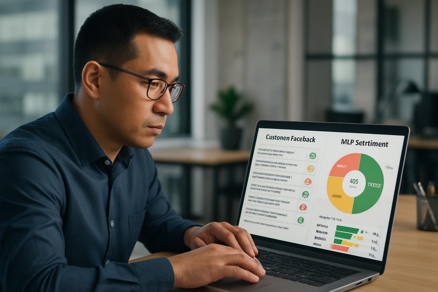 Data scientist working with customer intelligence analytics