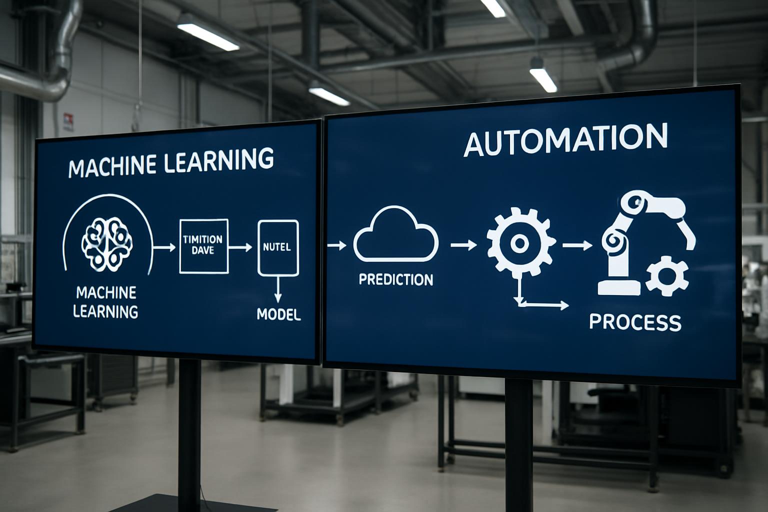 Machine learning automation workflows in industrial lab